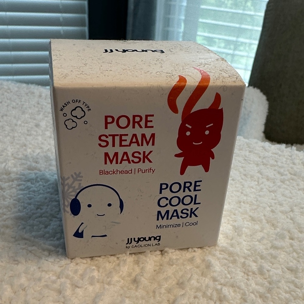 Pore Steam and Cool Mask Set - White and Red
